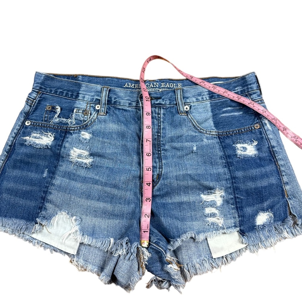 AMERICAN EAGLE OUTFITTERS: Vintage Hi-Rise Festival Denim Shorts- Size 12 - Picture 12 of 14